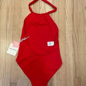 Mara Hoffman halter one piece swimsuit